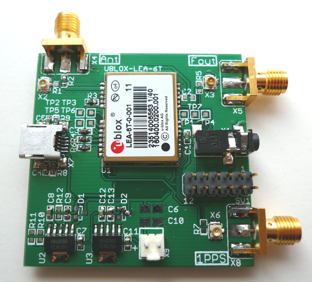 photograph of the assembled osmo-lea6t-gps board